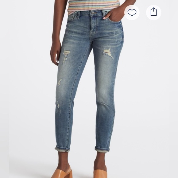 studio blue Denim - Studio Blue Christa Low Rise Distressed Skinny Jean (Stitch fix) size 12